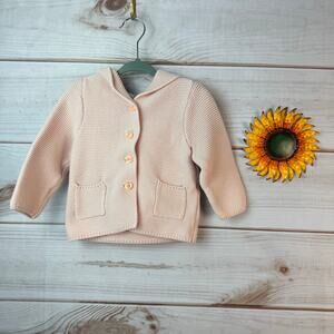 baby gap knit bear‎ cardigan 18-24M